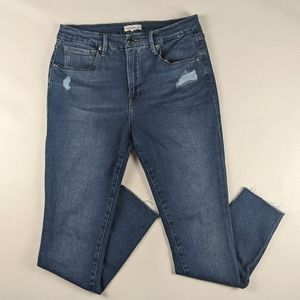 Good American Good Legs Zebra Pocket Skinny Jean